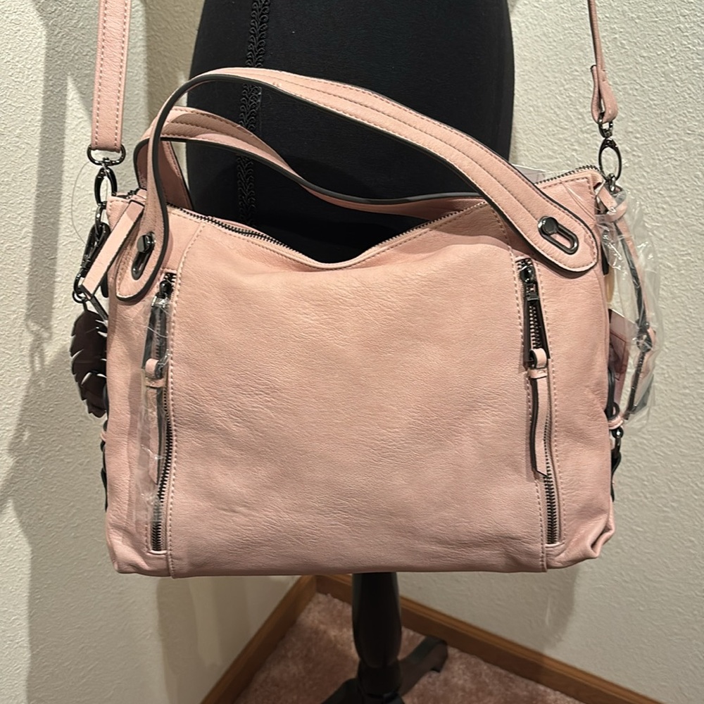 Jessica Simpson Powder Blush Roxanne Satchel - Picture 3 of 9